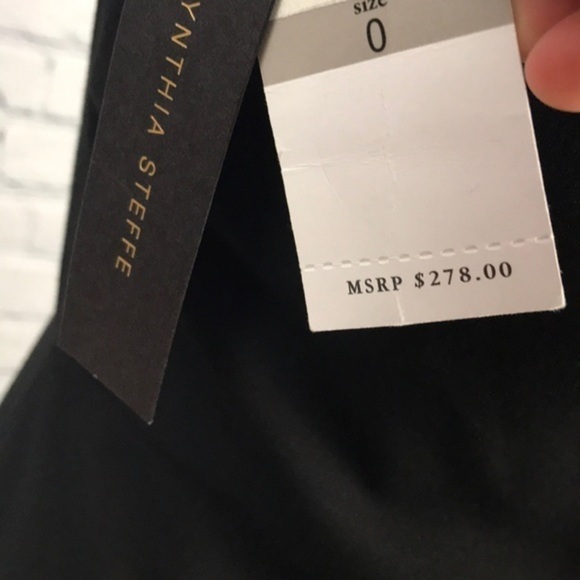 CYNTHIA STEFFE Sleeveless A Line Dress Black sz 0 - Picture 8 of 10